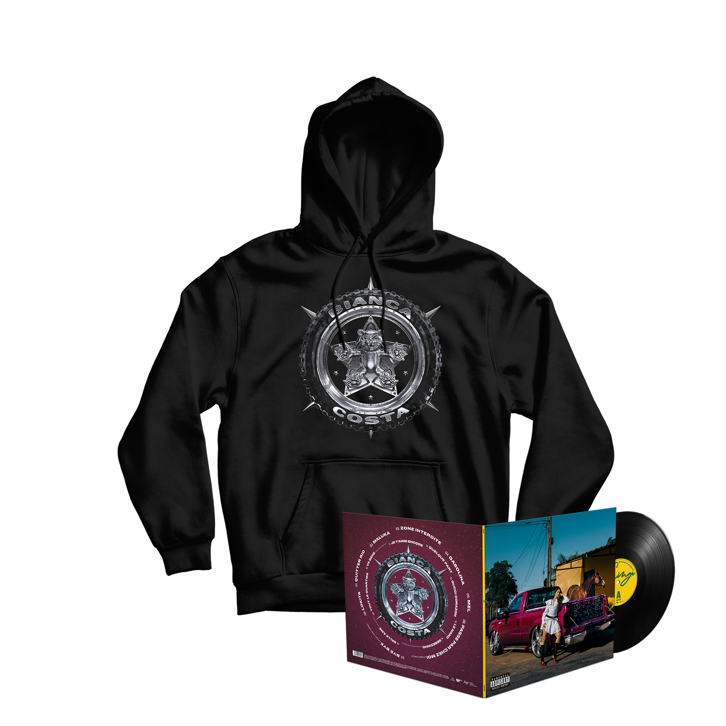 PACK CD OU VINYLE GRINGA + HOODIE GRINGA