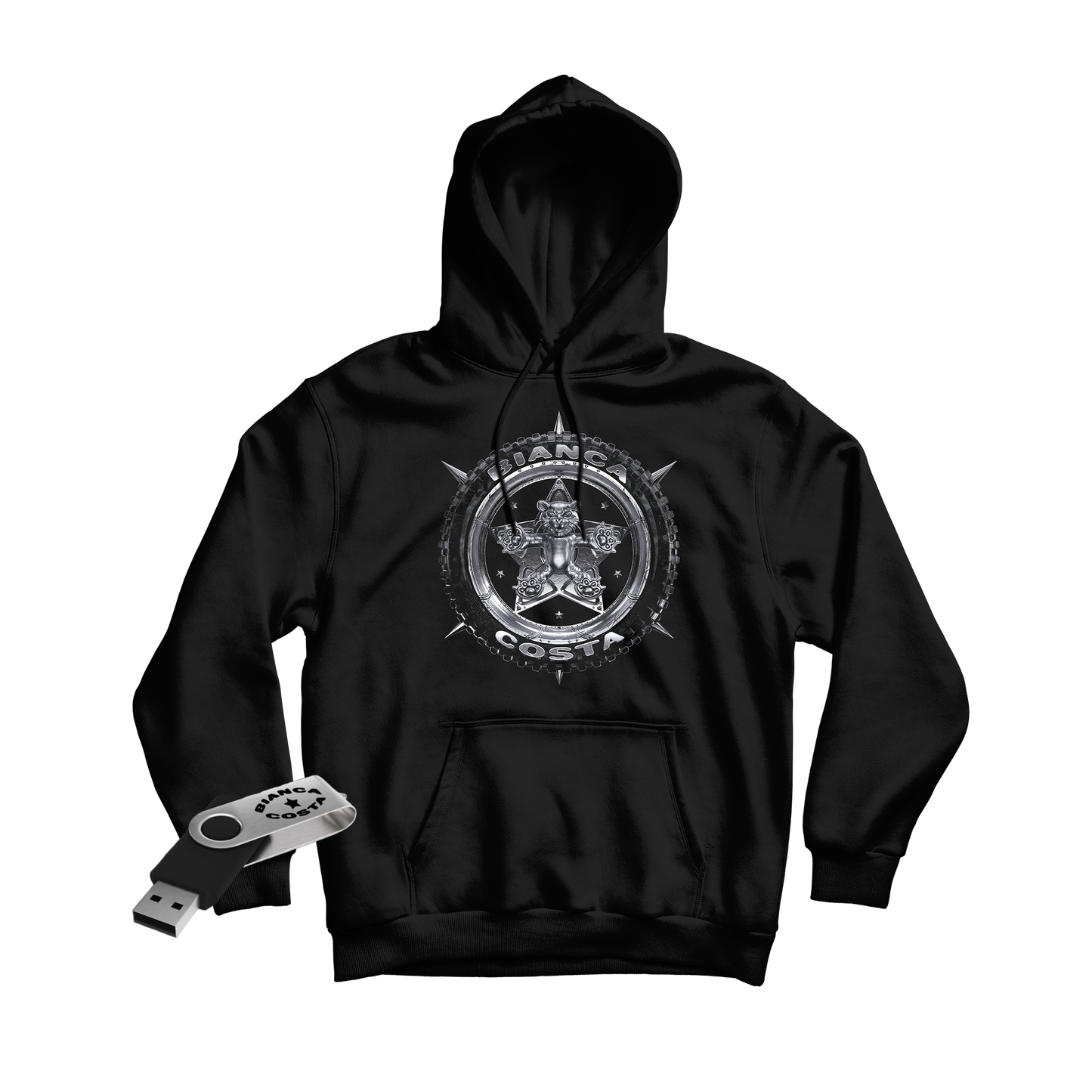 PACK CLE USB + HOODIE NOIR