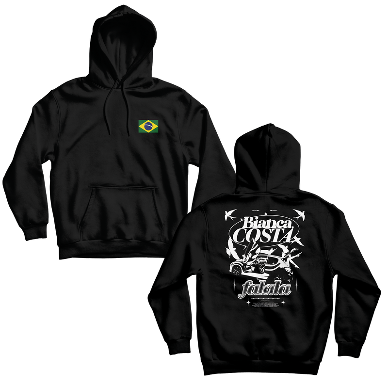 SWEAT CAPUCHE "DO BRASIL" NOIR